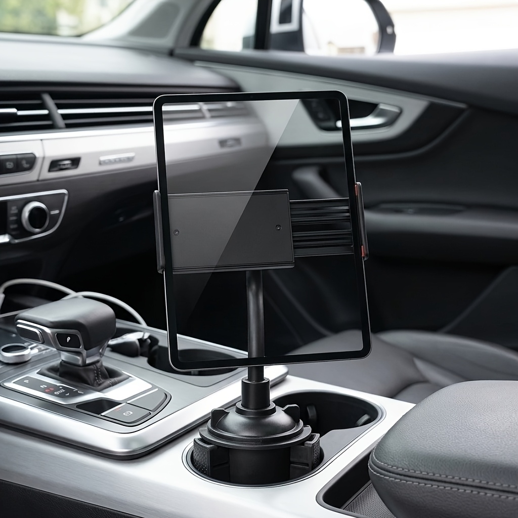 item picture cup holder phone mount for car adjustable gooseneck cell phone holder with expandable   rotation tablet cradle for car truck suv universal car cup phone stand for navigation