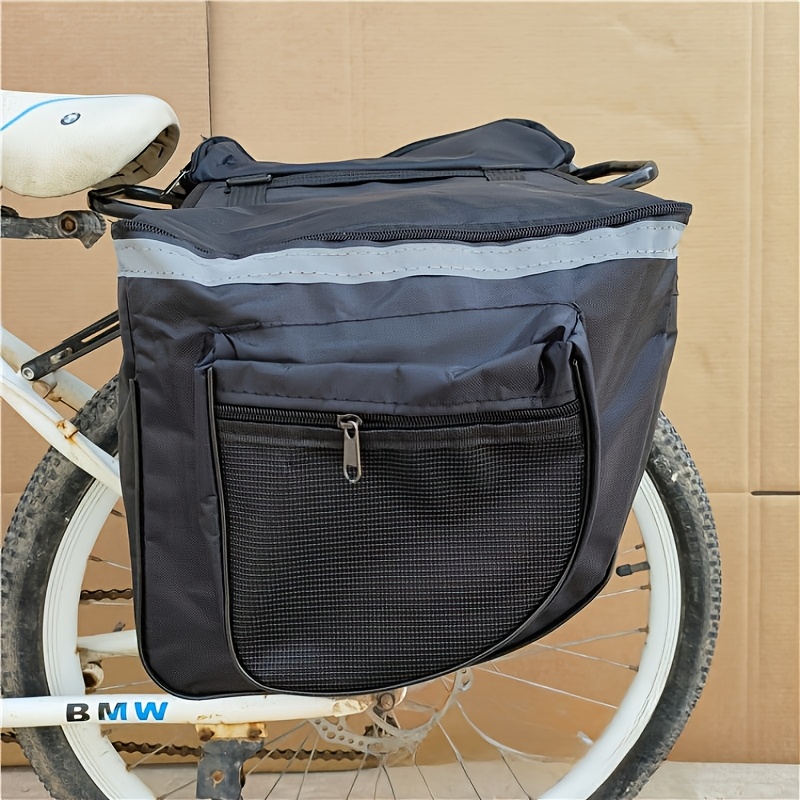 TEMU 1 sacoche de vélo VTT, sac de vélo, sacoche de coffre, sac à dos , sac de vélo durable pour voyage