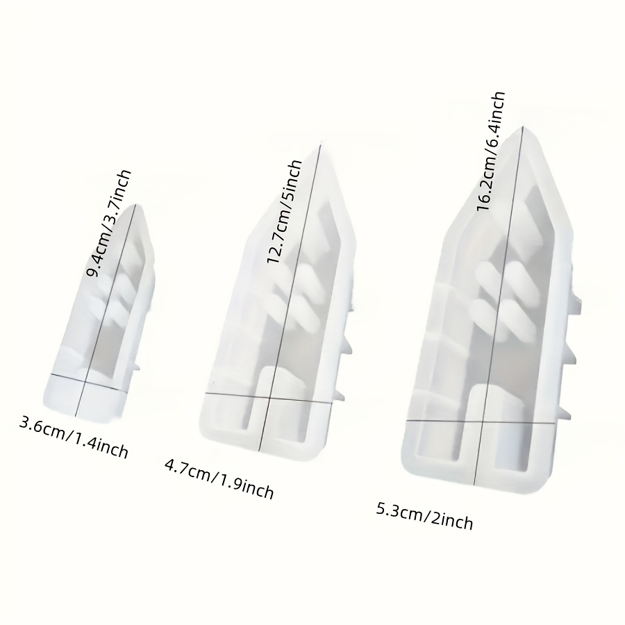 House Silicone Mold Gypsum Ornament Mold Resin Mold 3pcs Set