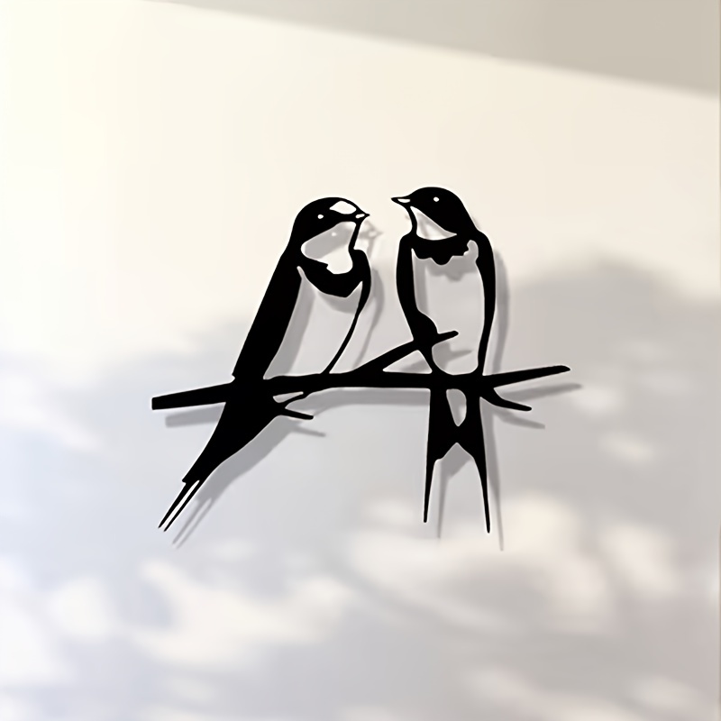 TEMU Décoration Plat 2D/1pc Posée sur un Art Mural en Métal/Sculpture Murale /Cadeau Idéal pour la Saint-Valentin, Mariage et de la Nature/Sculpture