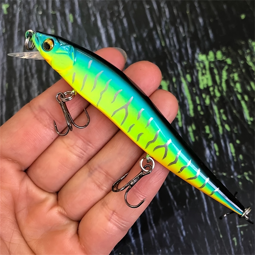 Image of 1pc Fishing Lure 9.8cm/3.85in 9.5g/0.33oz Crankbait Suspending Minnow Artificial Hard Bait Jerkbait For Pike Trout Fishing