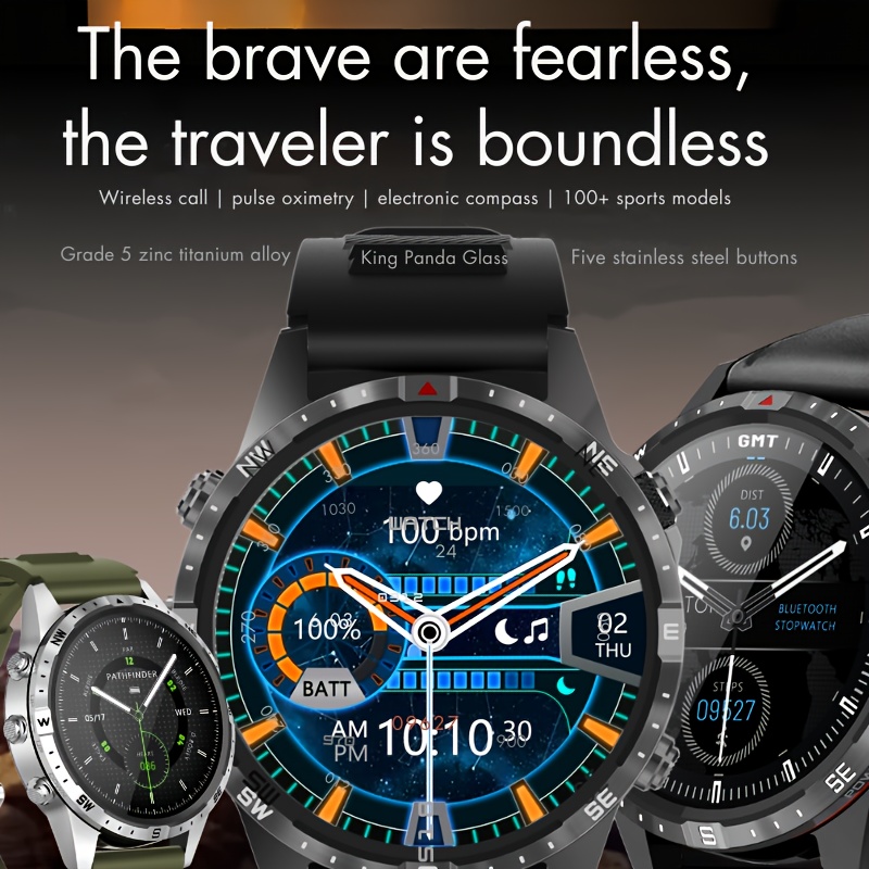 new smart watch full screen touch high aluminum glass cover high strength wear resistant glass dynamic dial cycling running climbing and other   mobile phone interconnection wireless call fitness   long life details 0