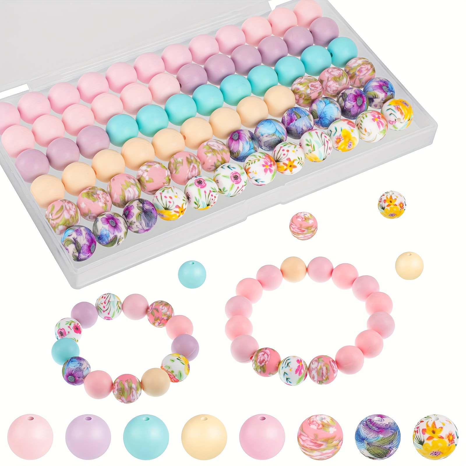 

[ ] 40pcs Set, 15mm & Mixed - Making Kit For Necklaces, Bracelets, Keychains, Phone &