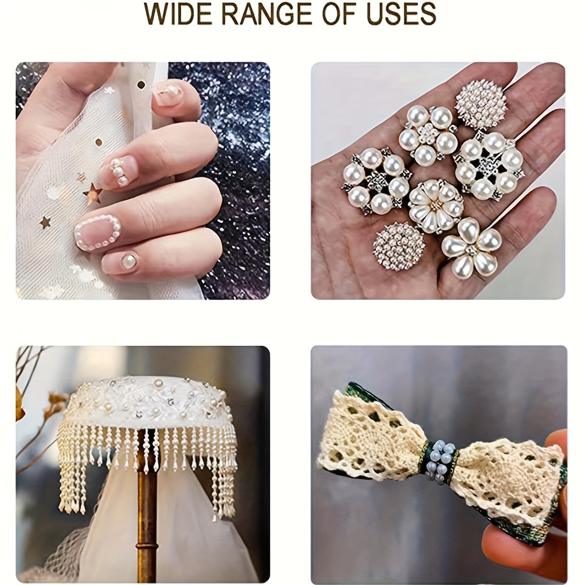 Self-Adhesive Pearl Stickers for Makeup and Crafts