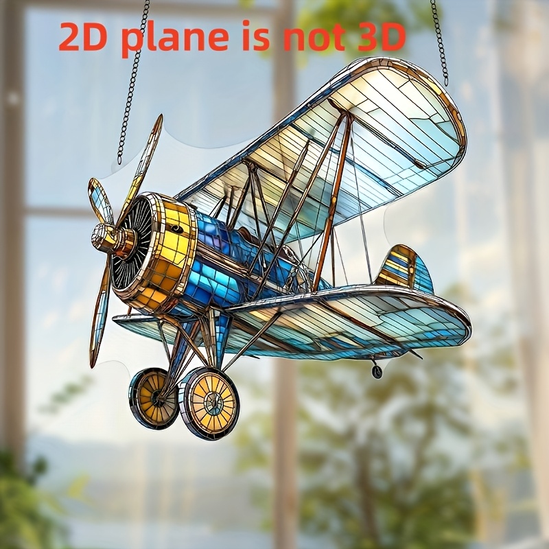 

2d Plane... Vintage Airplane Sun - 8 Inches X 8 Inches Aviation-themed Wall Decor, Perfect Gift For Men's Retirement, Anniversaries, And Holidays.