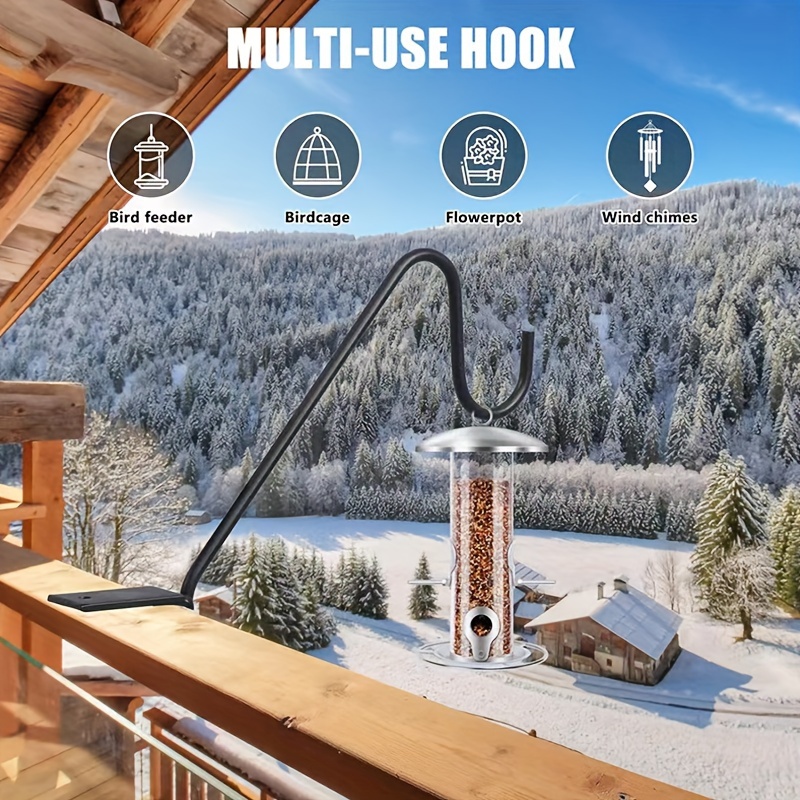 

Pure Heavy Duty Hooks Expandable And Adjustable Deck Hooks Clip For Hanging Bird Feeders, Plants, Baskets, Wind Chimes, Lanterns, Solar Lights, Etc