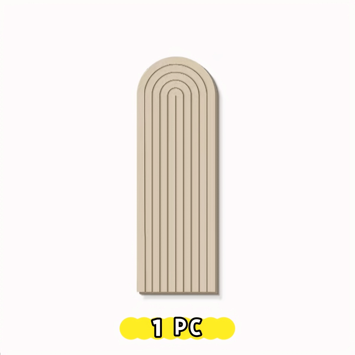 Image of 1pc Striped Felt Bulletin Board, Arch Wall Decoration Felt Board, Anti-collision Felt Wall Sticker, Creative Photo Wall Background Board Message Board, Photo Decoration Display Wall