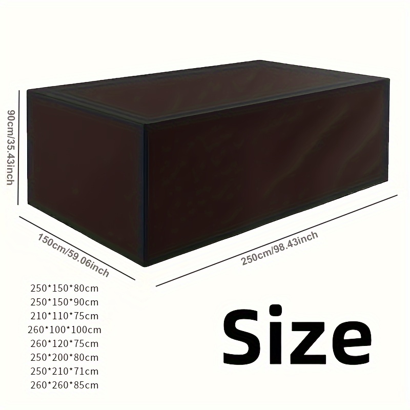Heavy-duty Square Cover For Your Patio Furniture, Featuring A Rectangular Outdoor Tablecloth