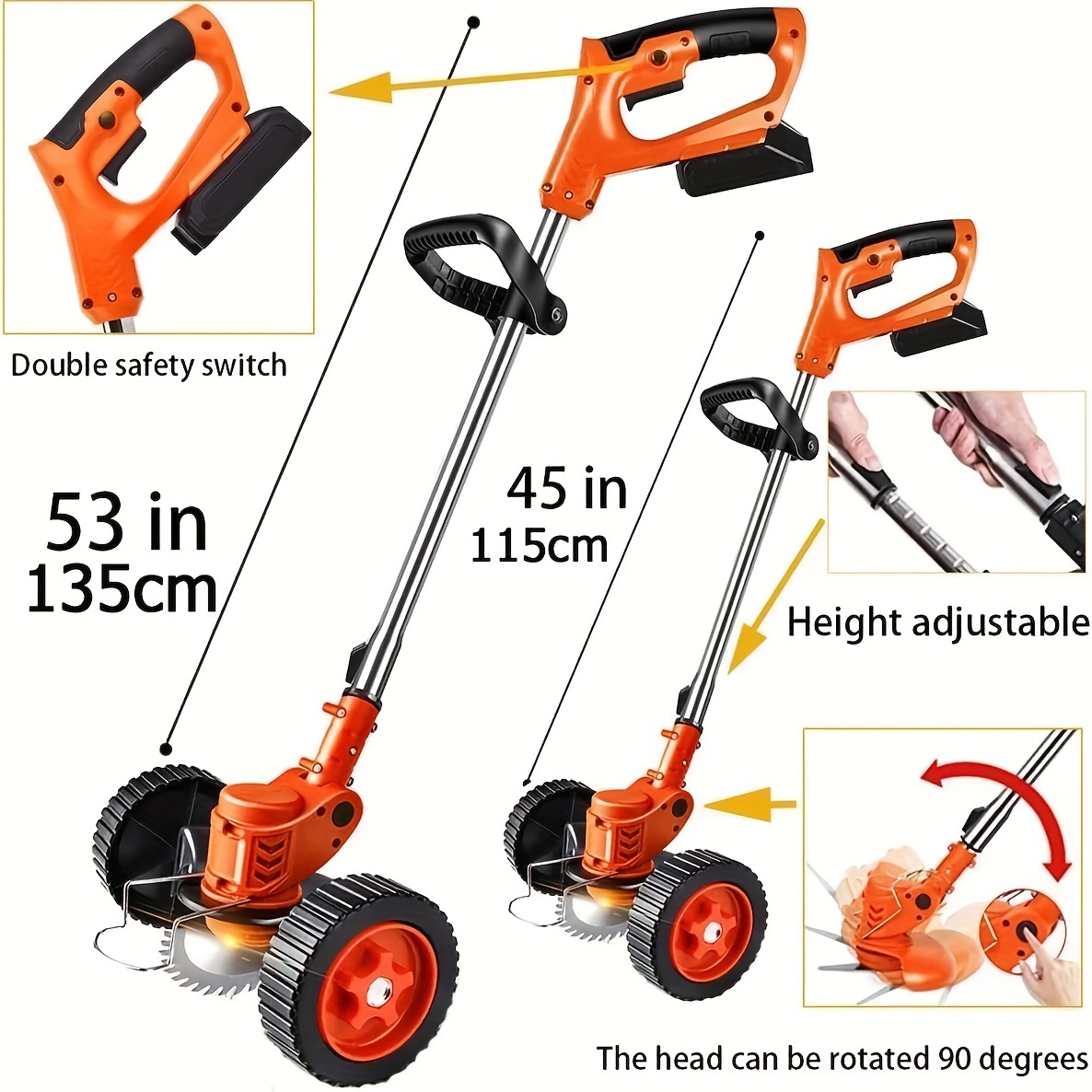 Portable Cordless Electric Lawn Mower