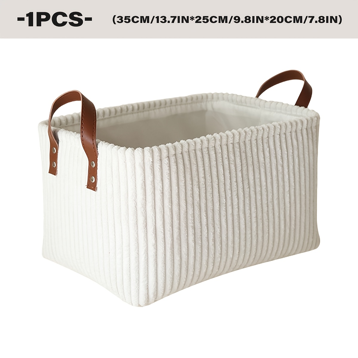 TEMU Disponible en couleurs, panier de tiroir organisateur de garde-robe multifonctionnel de grande taille au design en velours est un bac de