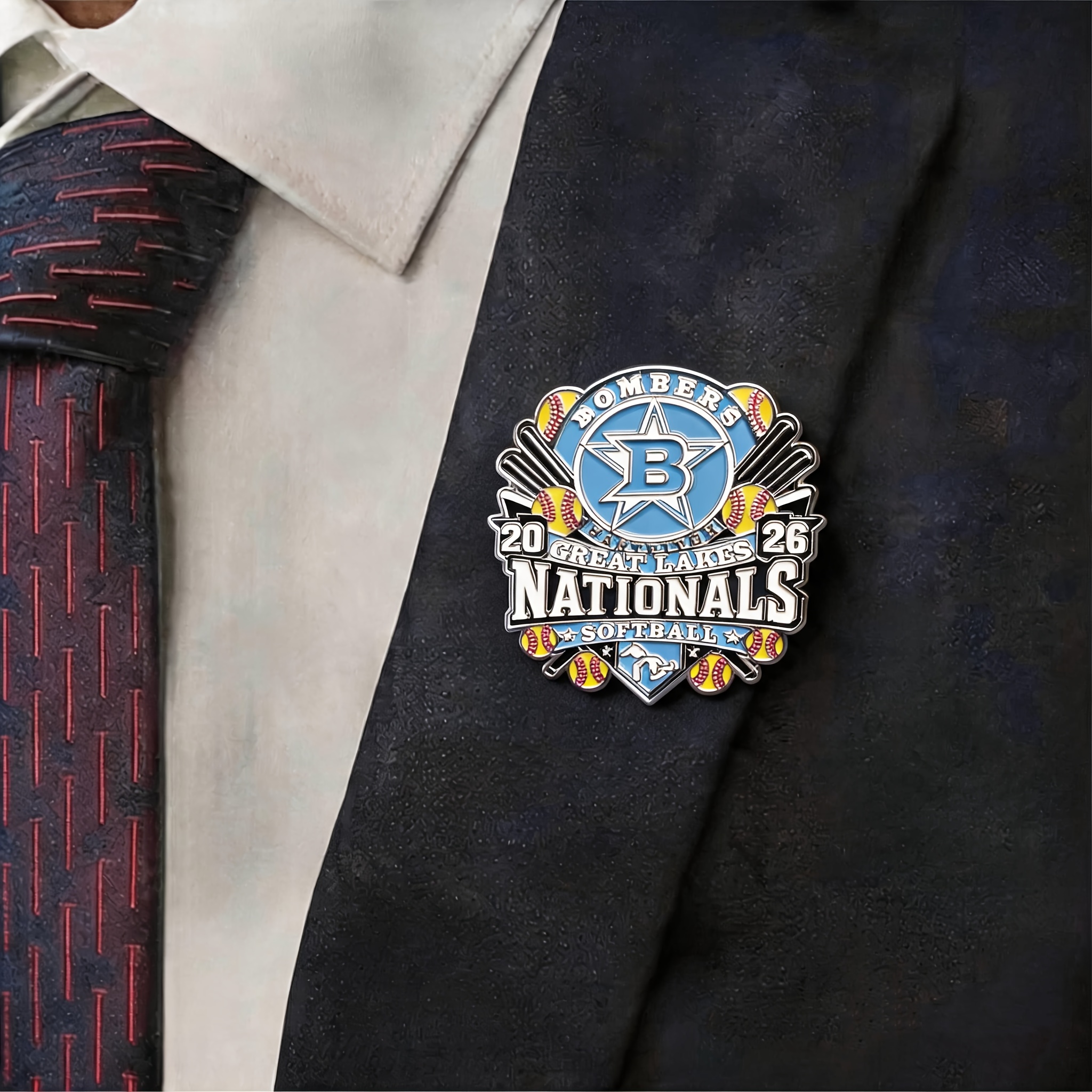 TEMU Custom Photo Enamel Pins, Personalized School Badges, Stainless Steel Family Crests, Club Logo Pins, Novelty Badges, Elegant And Fashionable