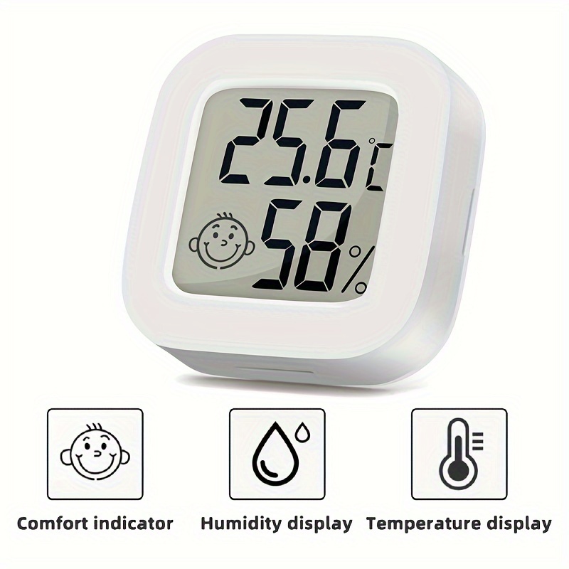 

Vaikby Digital Thermometer & Hygrometer - High Precision Indoor Temperature And Humidity Gauge For Home, Greenhouse, Reptiles, Cellar, Office - Choose Celsius Or Fahrenheit