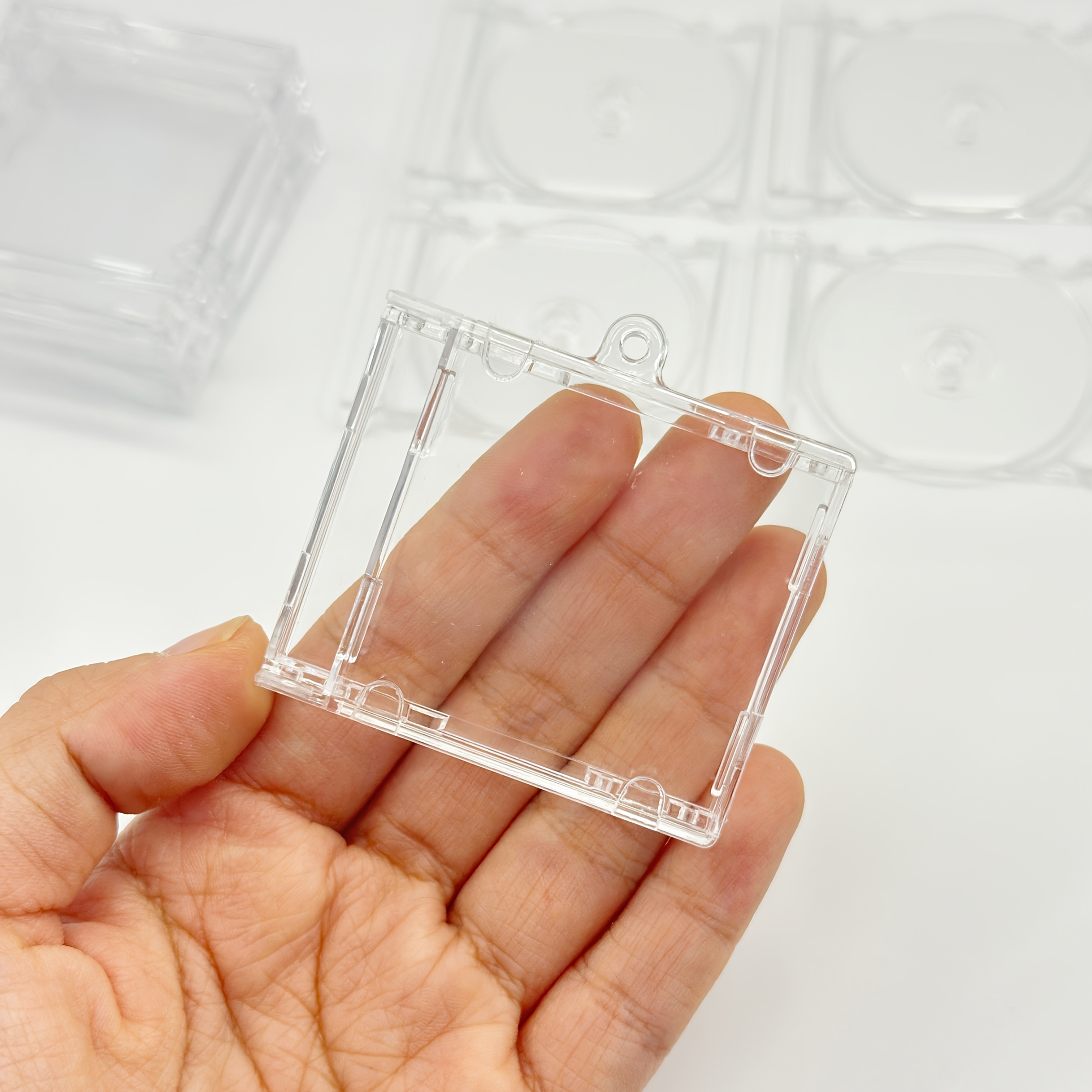 4 pack nfc mini cd keychain transparent acrylic portable cd - Temu