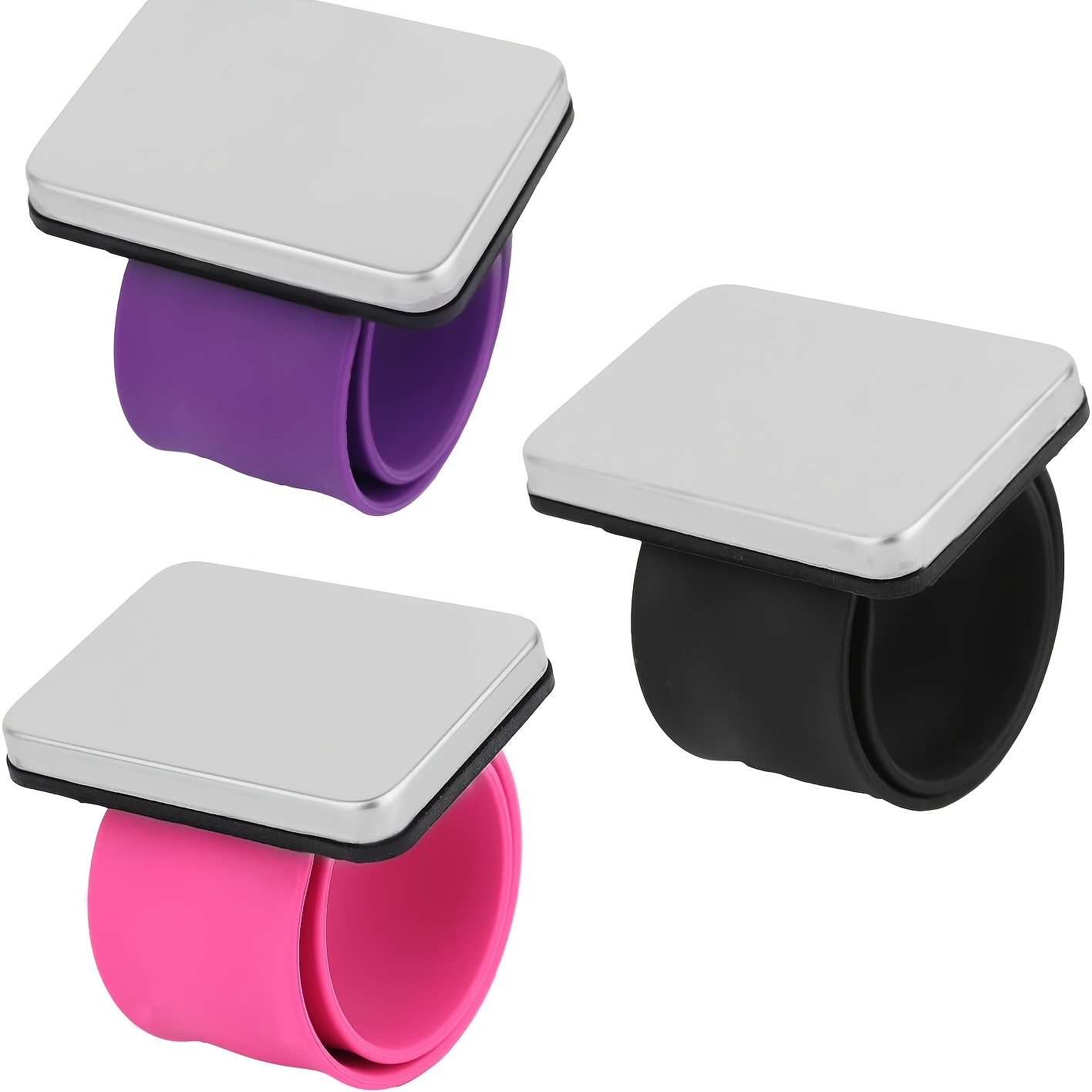 TEMU Set di 3 Porta Spille Magnetiche - Braccialetti Magnetici per Parrucchieri, Cuscinetti Magnetici per Spille da Polso, Collezionisti di Fermagli