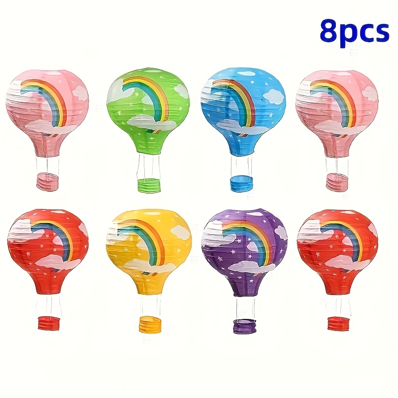 12 Lanterne Di Carta Da Appendere Oro Rosa – Set Per Decorazioni Feste, Matrimoni, Compleanni, Baby Shower
