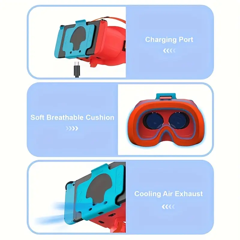 DEVASO VR Labo für Nintendo Switch OLED 3D Labo Virtual Reality Brille Headset für Nintendo DEVASO VR Labo für Nintendo Switch OLED 3D Labo Virtual Reality Brille Headset für Nintendo