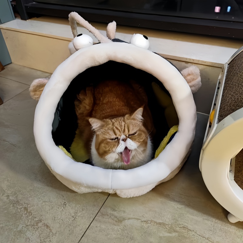 super soft and comfortable cartoon cat hole bed insulated kitten bed warm and comfortable easy to assemble suitable for   Product details 7