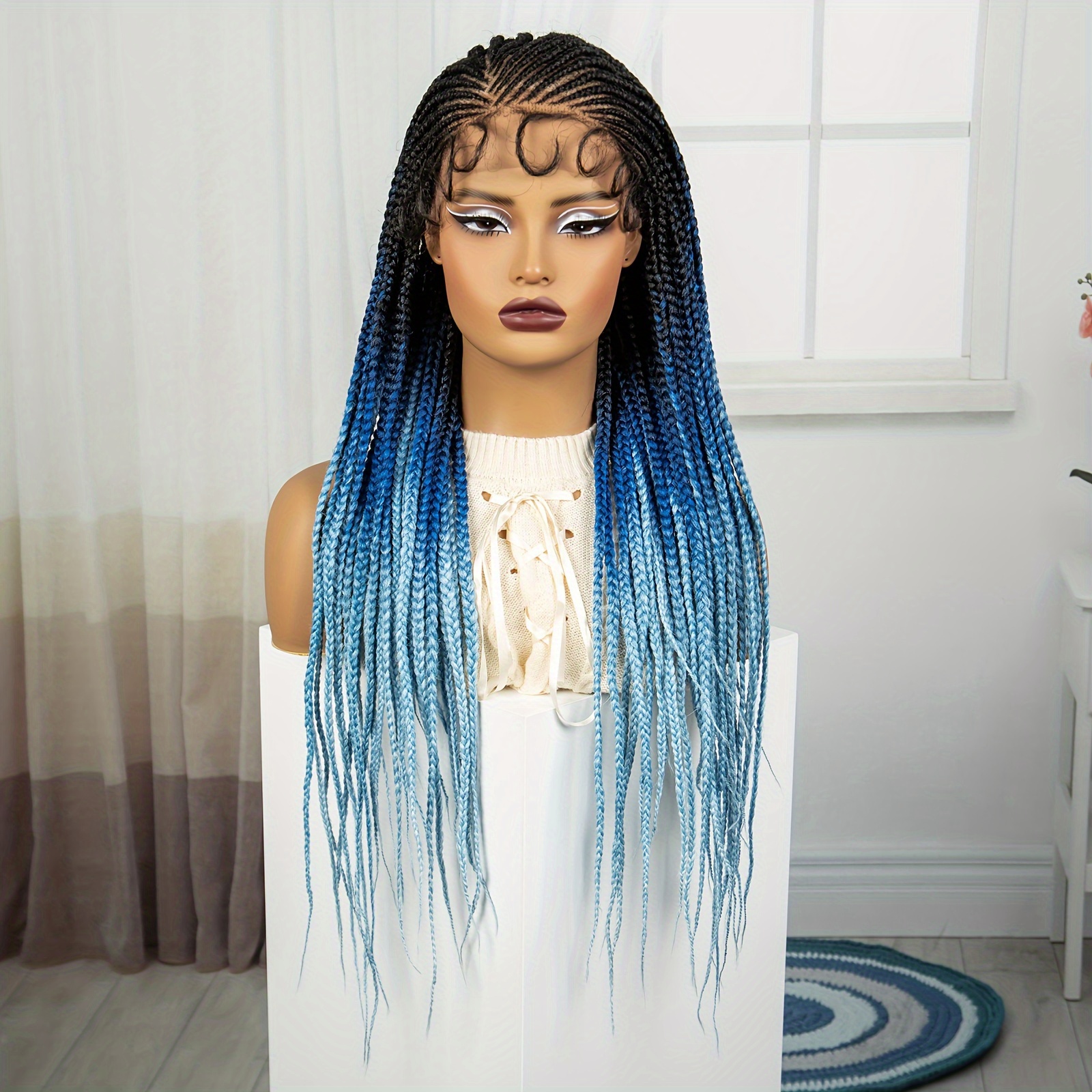 women's full lace wig 180% density straight hair Temu Oman