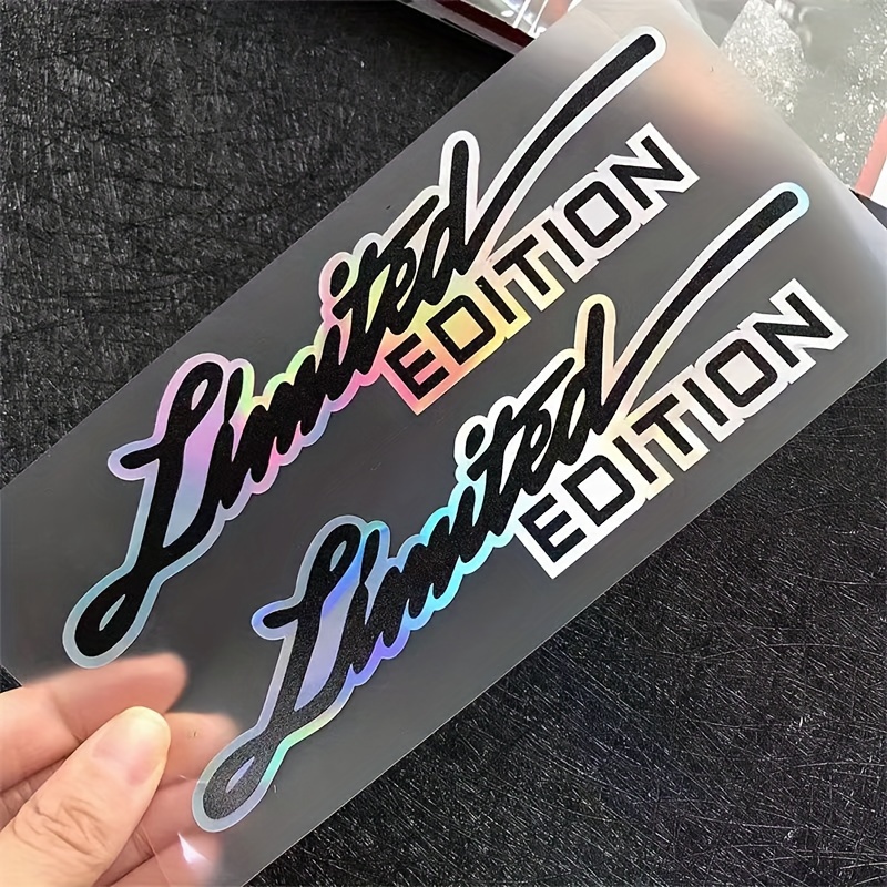 2pcs Premium Vinyl Emblem Badge Stickers - Durable, Self-adhesive Decals For Cars, Motorcycles, Trucks & Skateboards