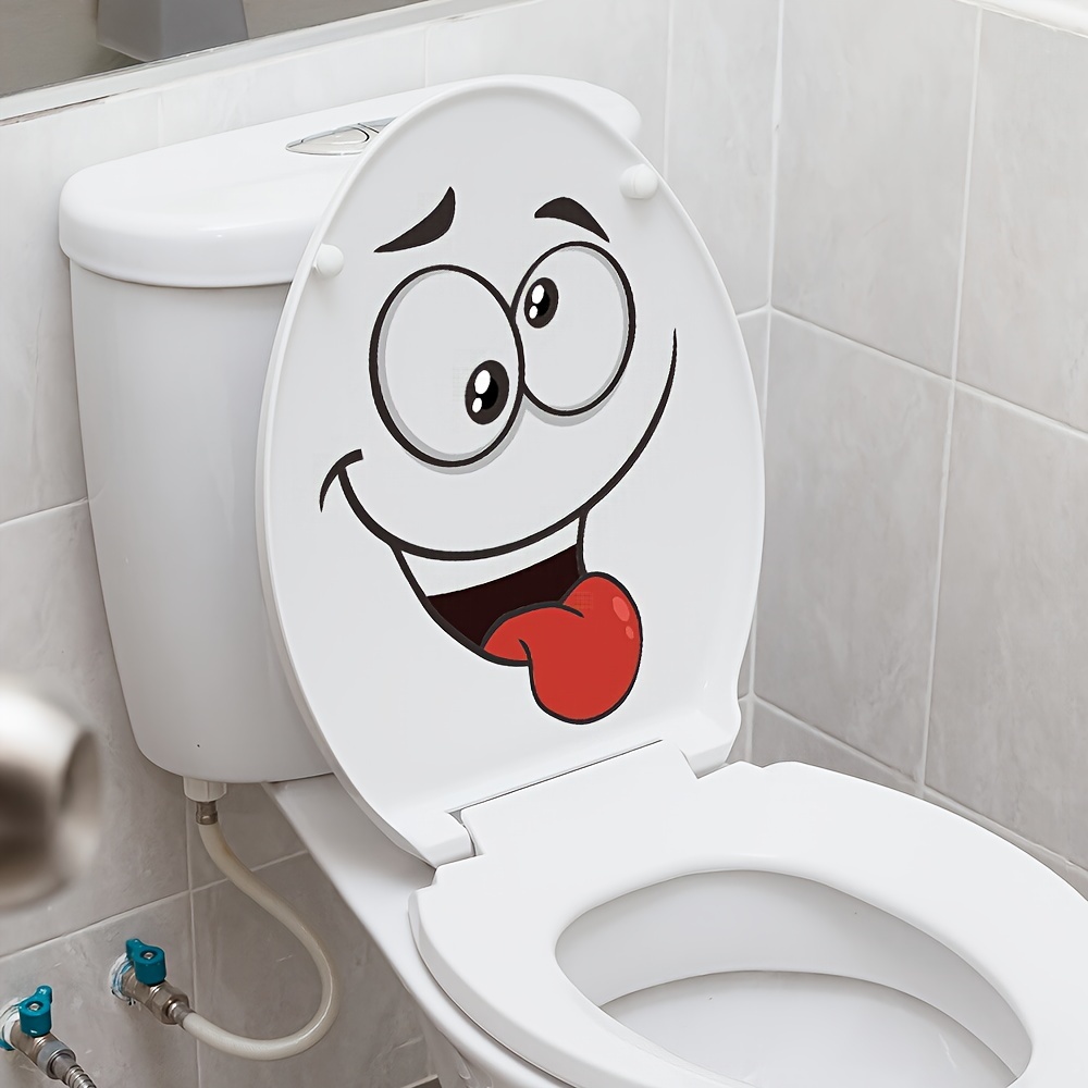 sticker for toilet lid with cartoon face inches Temu Belgium