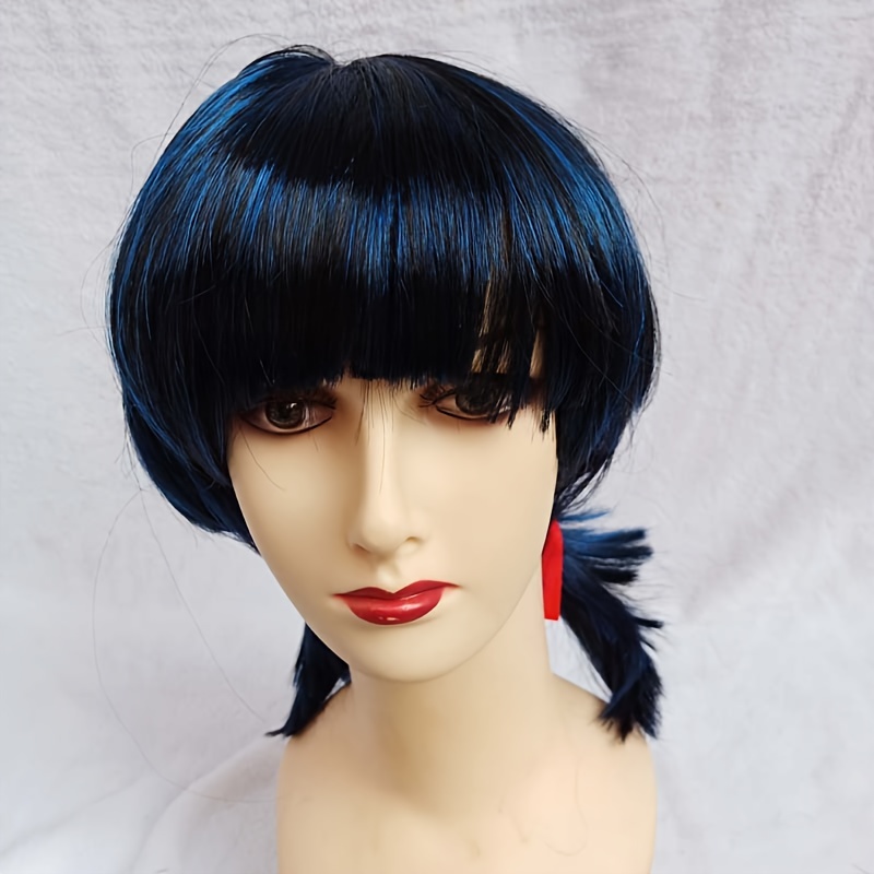 

Chic Blue Ladybug Cosplay Wig With Dual Ponytails - Straight Synthetic Hair, Halloween & Costume Parties