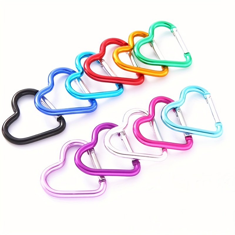 

10pcs Assorted -shaped Aluminum Alloy , Red, Accessories, For And Keychains