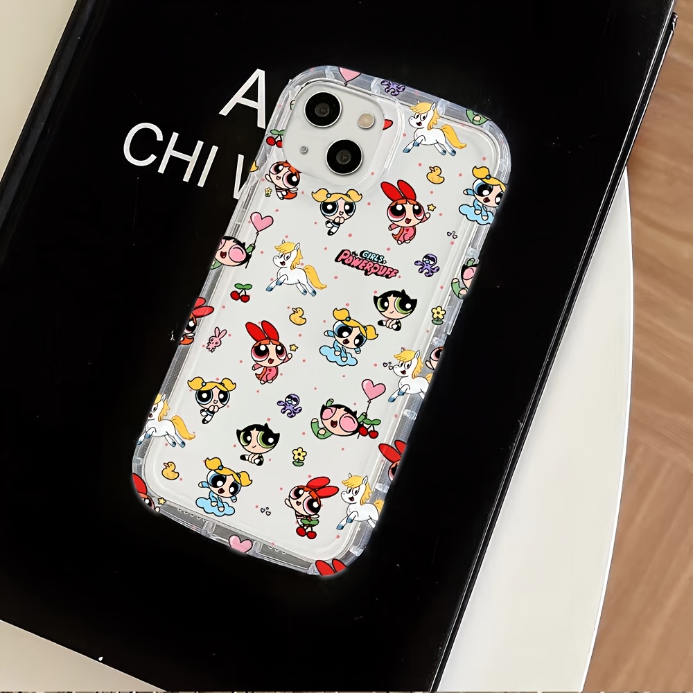 TEMU Phone Case: Wb The Powerpuff Girls Cute Phone Case Suitable For Iphone 17 17e 16e 16 15 14 13 12 11 Pro Air Xr Xs X 7 8 Tpu Back Cover