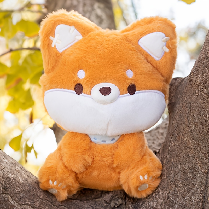 adorable inch fox plush toy big tail soft polyester Temu Australia