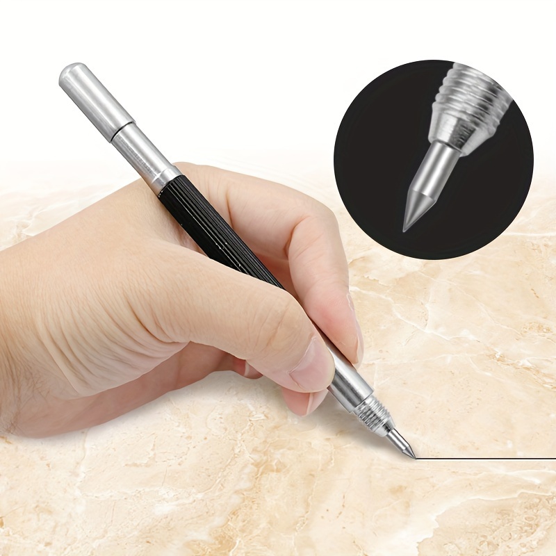 

A Glass Ceramic Double-headed Marking Pen For Tiles/glass/wood/iron Carving Pen, Belonging To Golden/combined Golden/ceramic Tile Marking Pen.