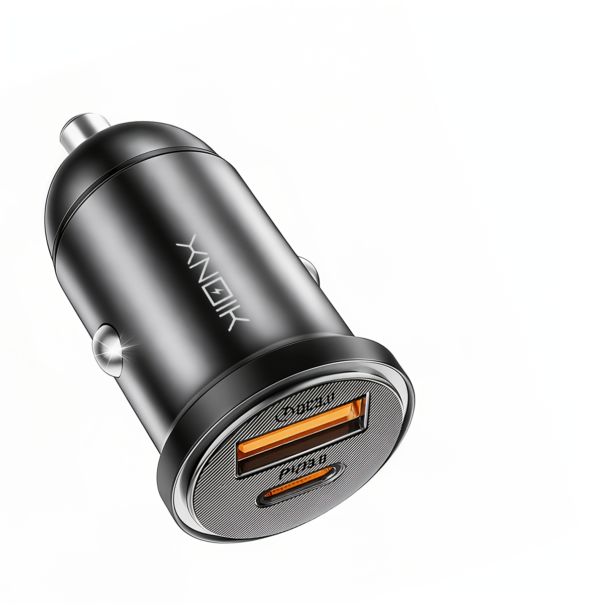 TEMU [mini & Portable] Xnoik Pd35w Super Fast Car Charger - Dual Port Usb-c Pd3.0/qc3.0, 2 Port Car Adapter For Iphone 16/15/14/13, For S25, For Ipad