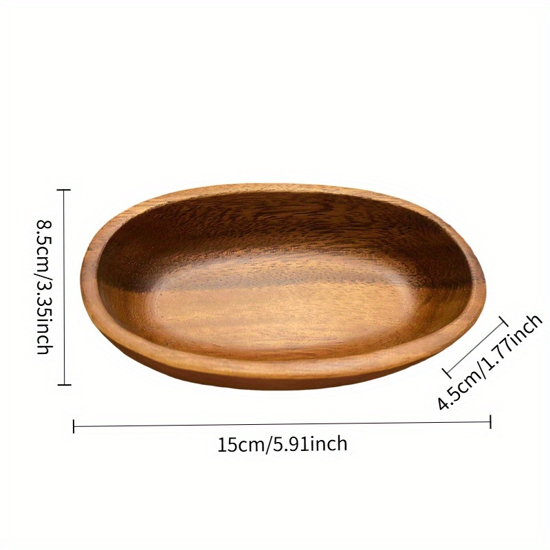 Image of Solid Wood Vintage Oval Storage Box - Durable Jewelry Tray Organizer, Home Decor &, , Suitable For Vanity Table, Coffee Table (non-food Contact), Jewelry Boxes