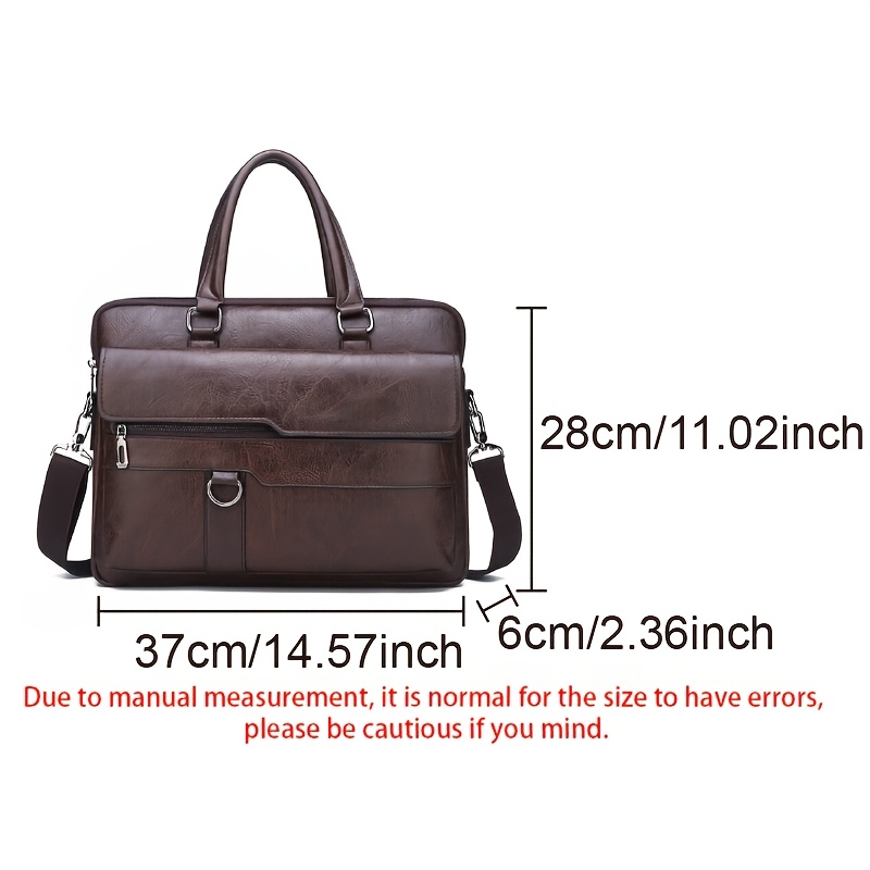 Vintage Leather Briefcase | Dark Briar