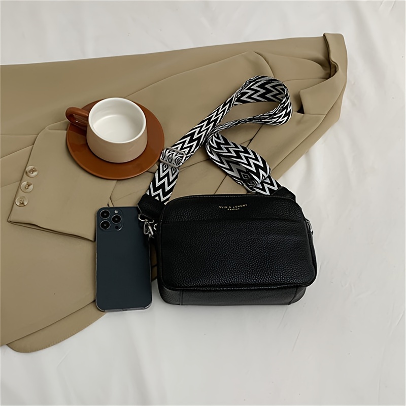 genuine leather crossbody bag versatile shoulder square