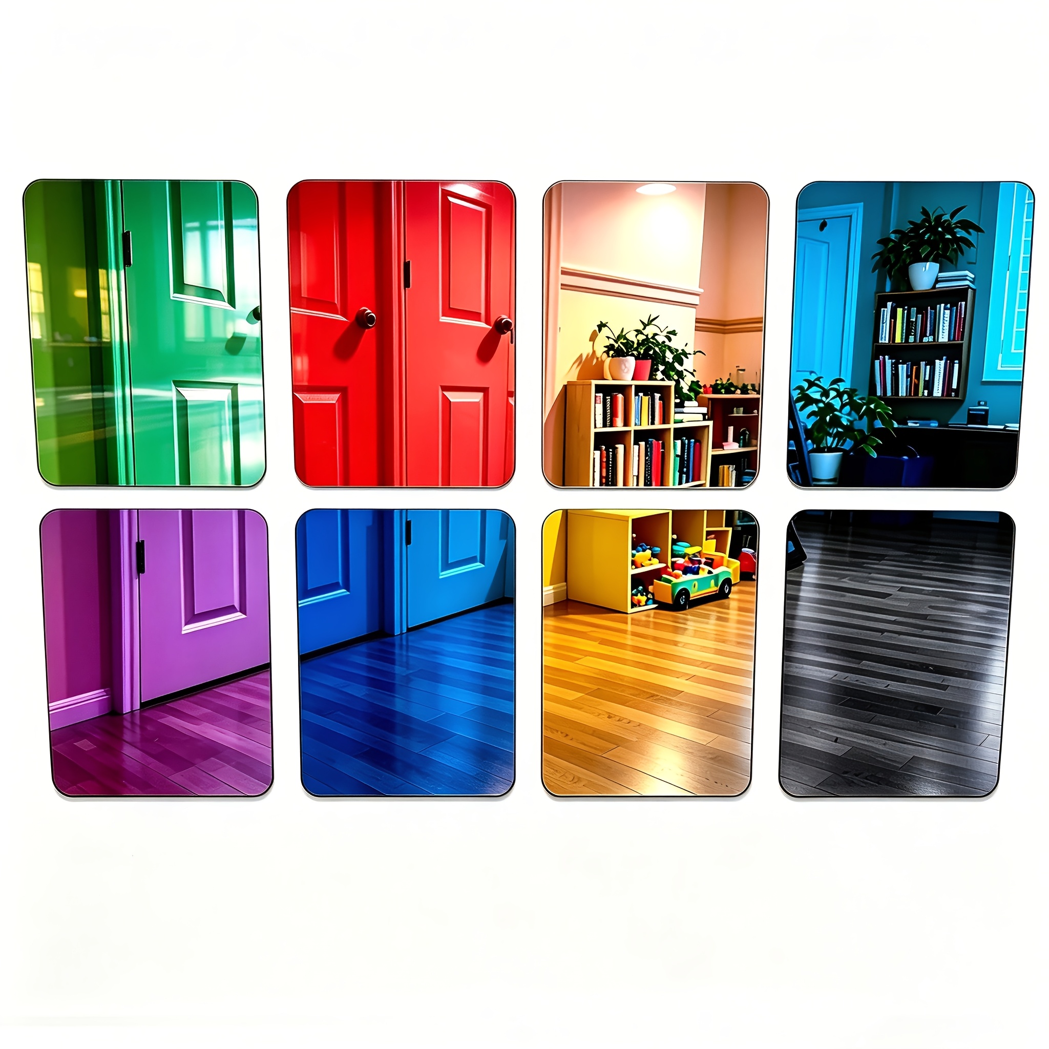 TEMU Sensory Wall Mirror - Multicolor Interactive Acrylic Mirror For Wall Decor And Sensory Room Decoration