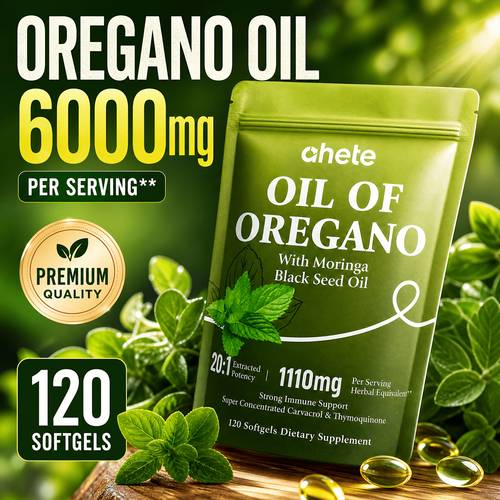 aged oregano oil containing oregano oil seed oil moringa vitamin d3 natural barrier supporting body defense and 120