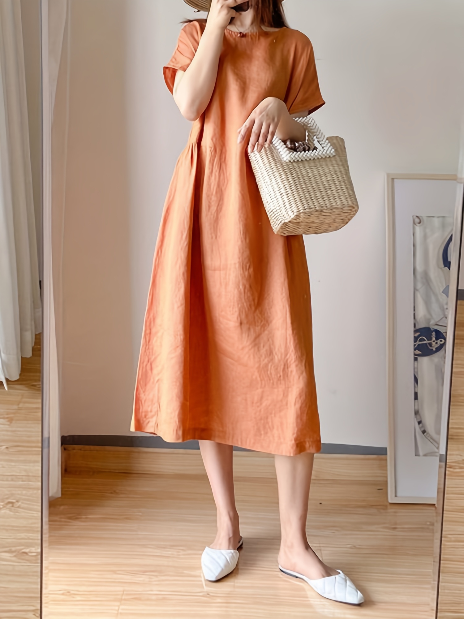 plus size, women's dress linen dress sleeveless linen dress vest extra long  dress summer dress casual dress - women' clothing - Temu