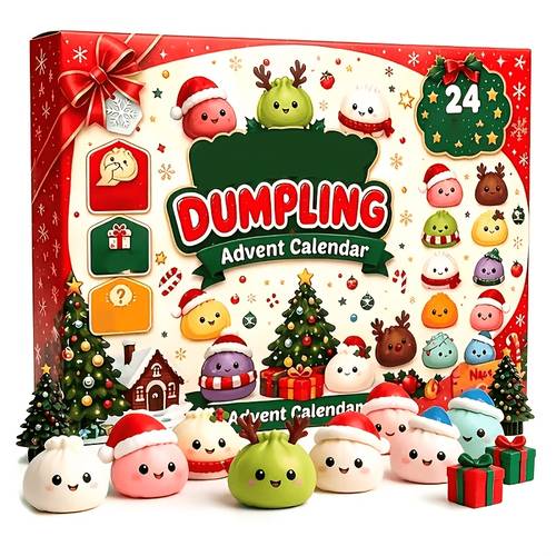 24 christmas small bun shaped party toys plus 1pc of toys as a gift making a total of 25pcs of the christmas bun set the christmas small bun countdown set is a suitable holiday gift and party small present random styles