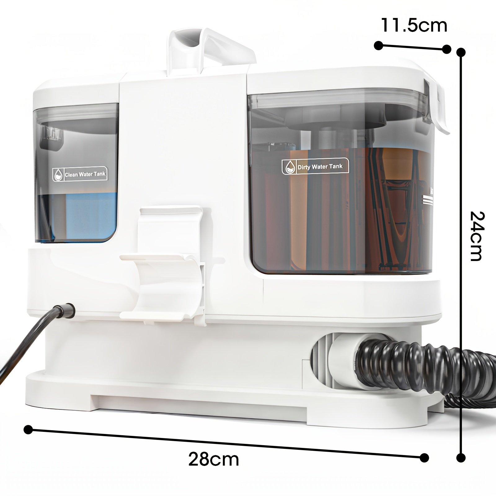 Image of Lubluelu 600w Portable Carpet & Upholstery Spot Cleaner Machine, 14kpa Powerful Suction Spot Cleaner Machine With Versatile Tools For Pets, 4m Extra-long Cord, 1l+0.8l Dual Water Tank, Area Rugs Car