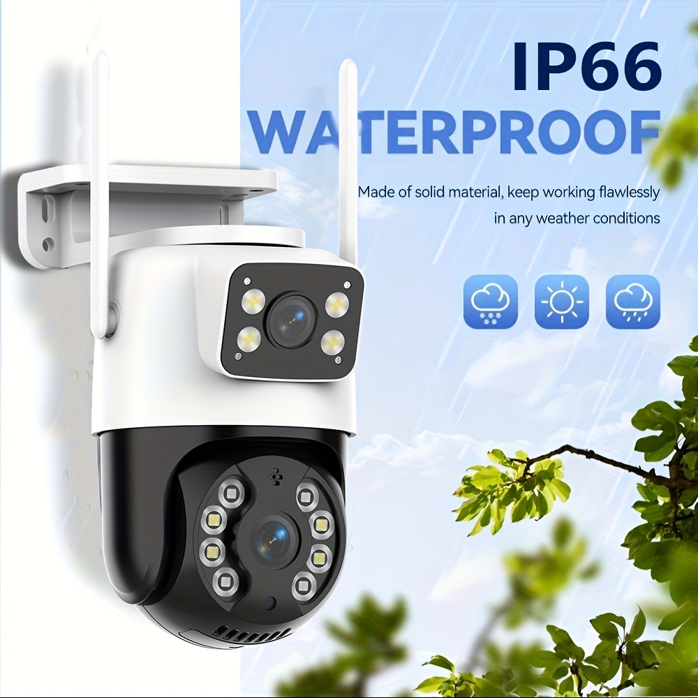 dual lens indoor outdoor security camera design color night office security monitoring baby elderly pet care camera details 3