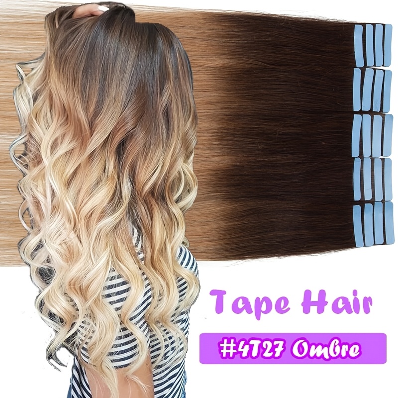 Tape In Hair Extensions Human Hair 50g/20pcs Seamless Tape In Hair Extensions Essential For, Tape-ins Pro Quality Ideal For People With Thinning Hair
