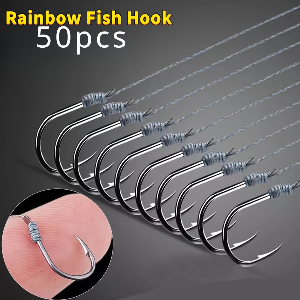 

50pcs Pre- Rigging, Steel Pe , Universal Size For