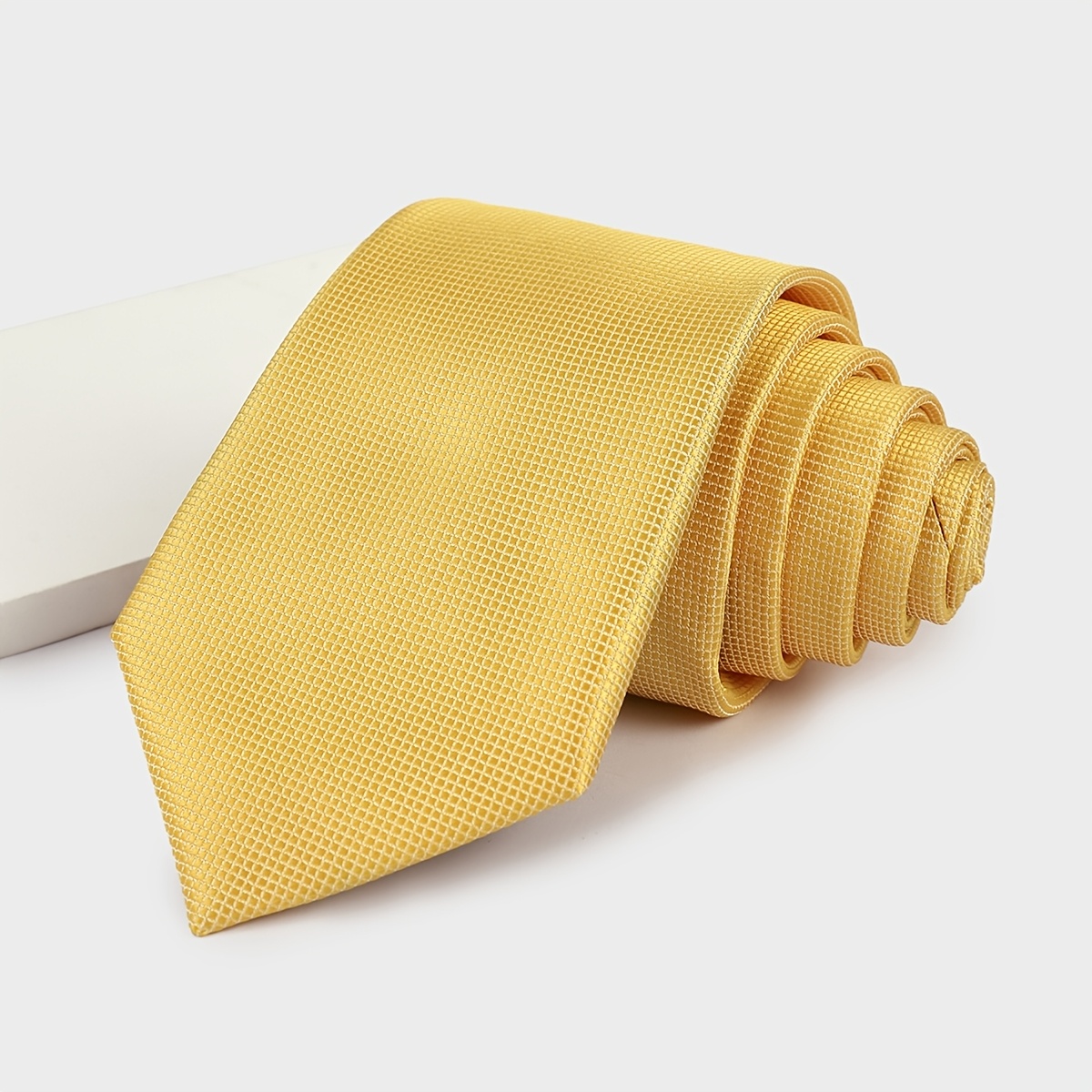 TEMU A Solid Color Pattern Tie, High-end And Fashionable 7cm Suit Tie, Suitable For Business, Wedding, Casual And Versatile Occasions Christmas Gift