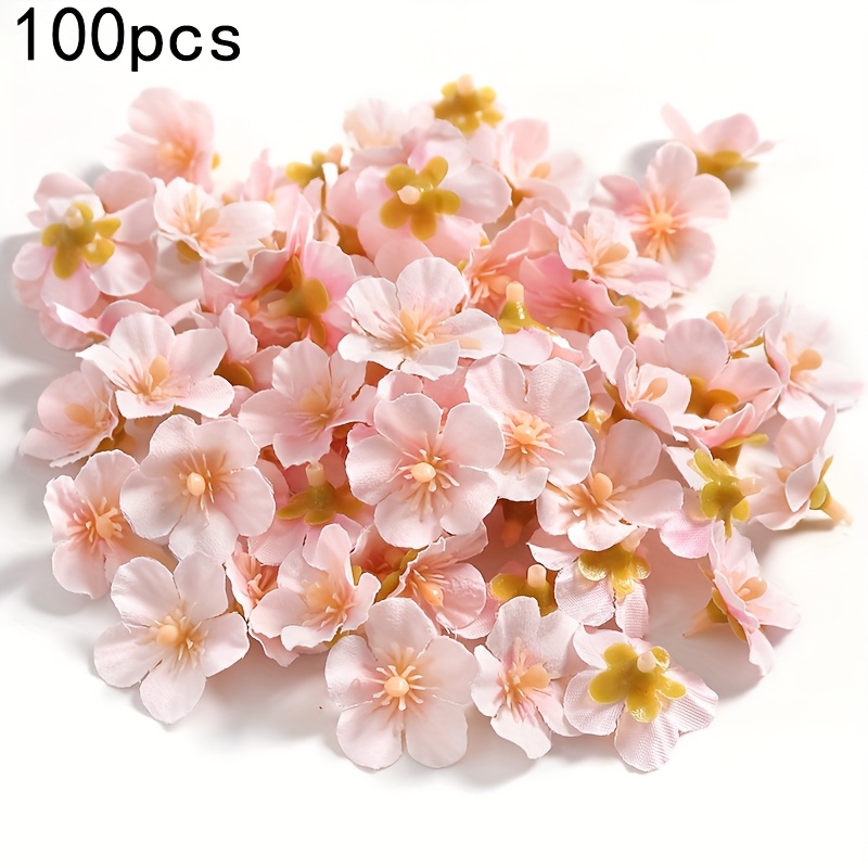 TEMU 100 Pezzi di Fiori Artificiali Artificiale, Fiori Artificiali Color Ciliegio, Petali, Falsa Peonia, , Decorazione per di Fiori, Abbigliamento ,