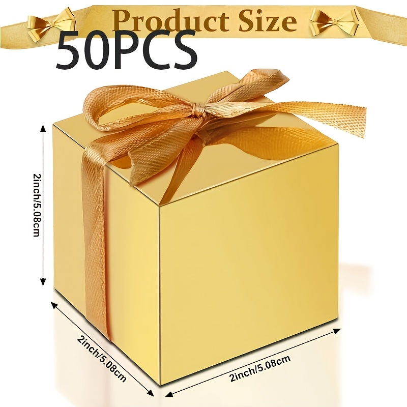 TEMU Gift Packas Box New Style Pure Gift Boxes Solid Color Favor Boxes For Weddings, Festivals & Parties For Christmas, Halloween, Wedding, Birthday