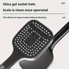 a set blackthermostatic shower set with 4 function piano keys shower faucet set bathroom shower head handheld mounted square shower head with airbrush temperature durable bath accessories enjoy a luxurious bathing experience