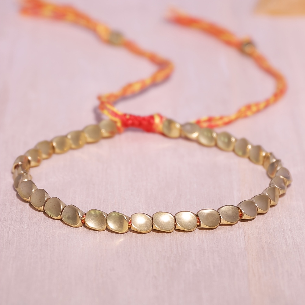 Boho Adjustable Tibetan Copper Bracelet for Men