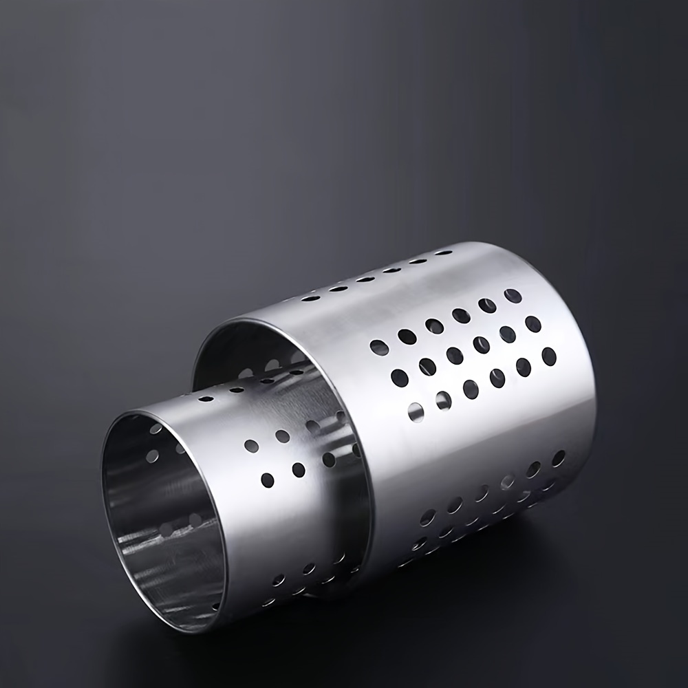 stainless steel round hole chopstick holder details 3