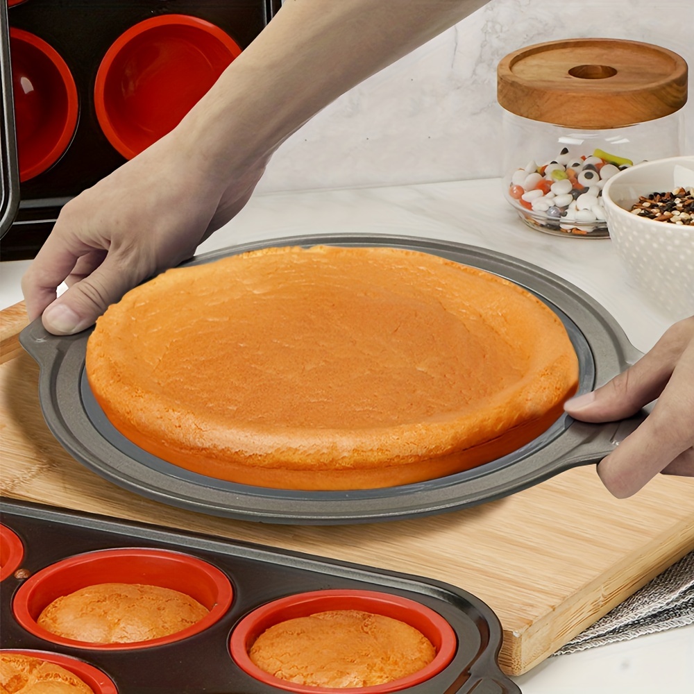 piece baking silicone round cake pan 11 8x10 inches Temu