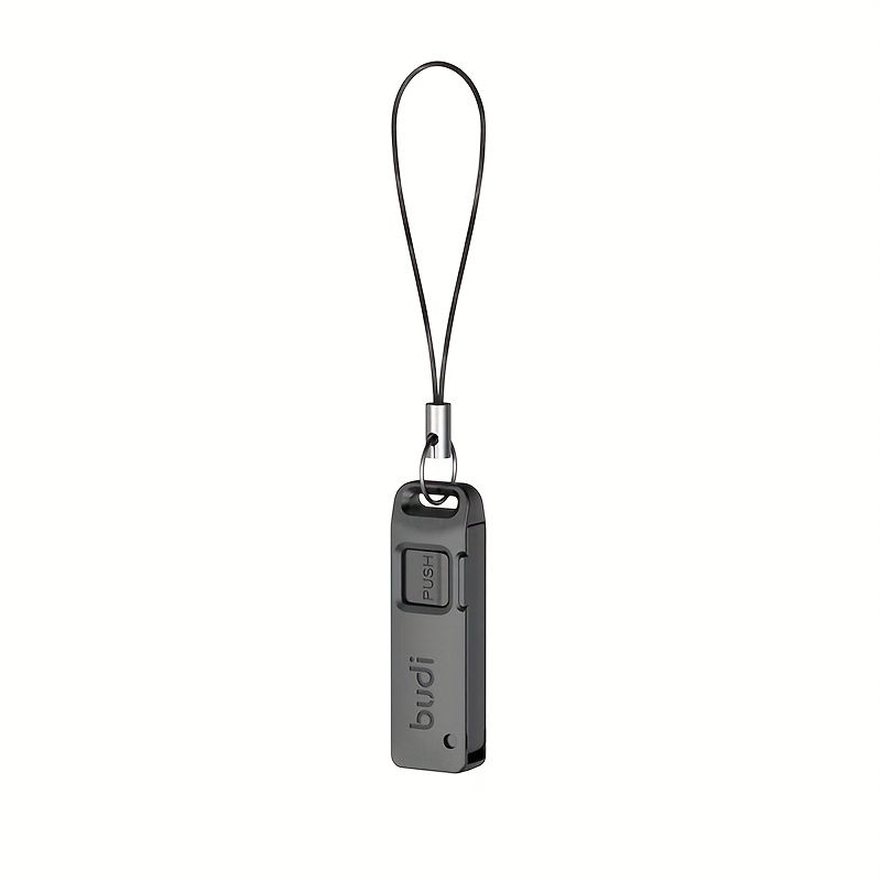 1pc Universal Tool With Keychain, Portable Anti-lost Phone Card Pin, Multifunctional Tf Pin, Creative Keyring Accessory, Plastic Material