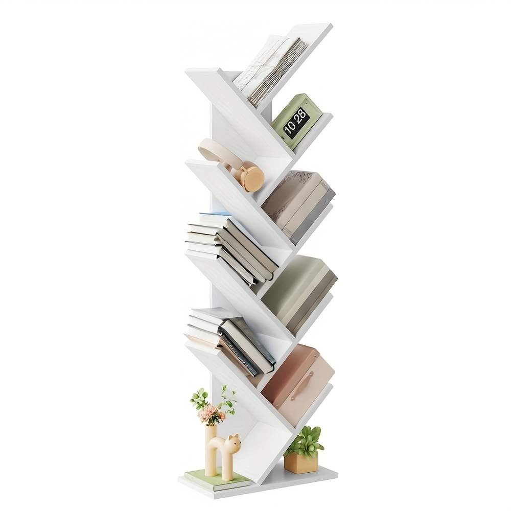 Image of 1pc New Style Storage Lockers - Tree Shape Storage Rack - Easy To Assemble, Storage - Suitable For Home Office, Dormitory And Rental House - Can Store Medicines, Toys, Books, Etc., 20cm*40cm*127cm
